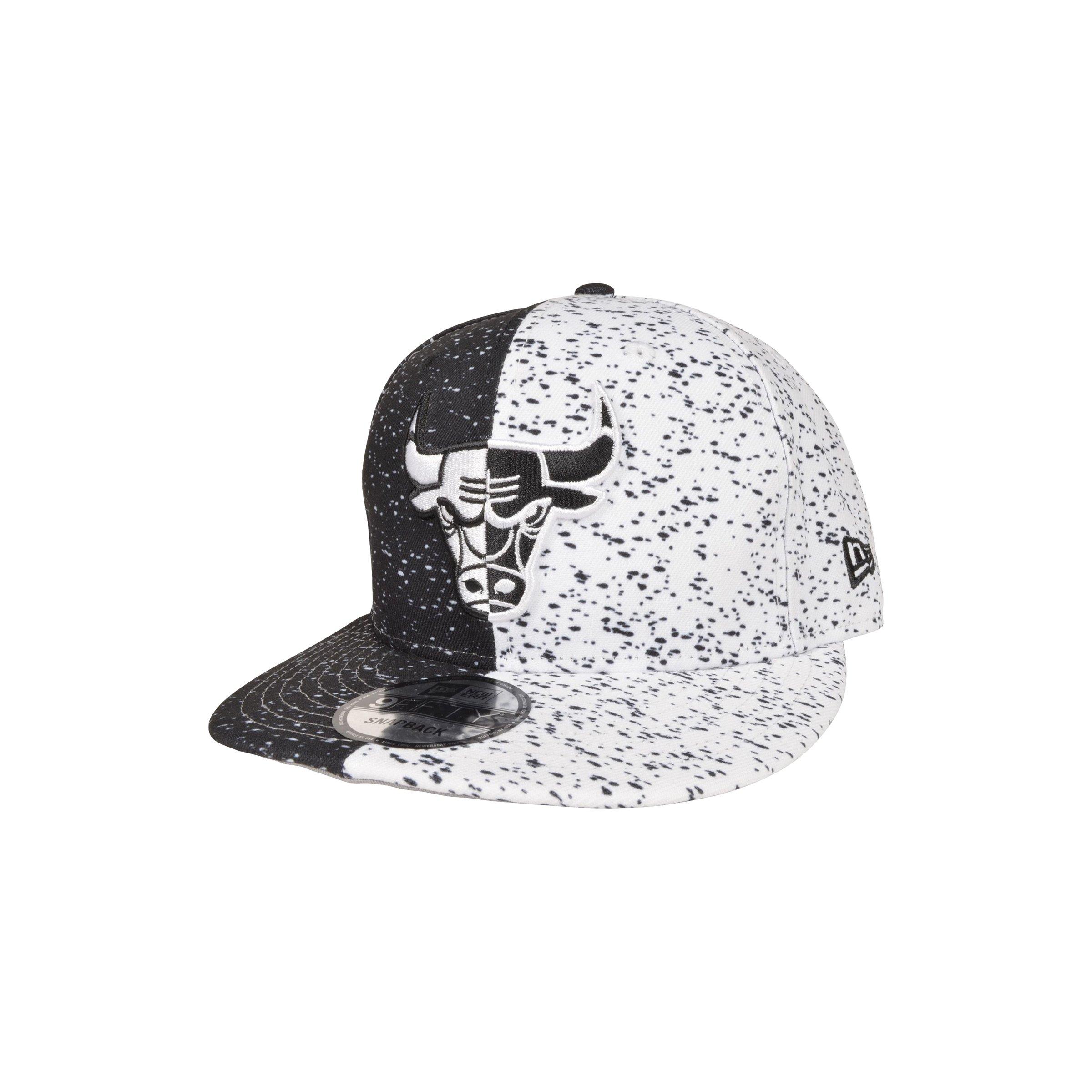 New Era Chicago Bulls 9FIFTY Retro 6 "Oreo" Snapback Hat - Black/White - BLACK/WHITE